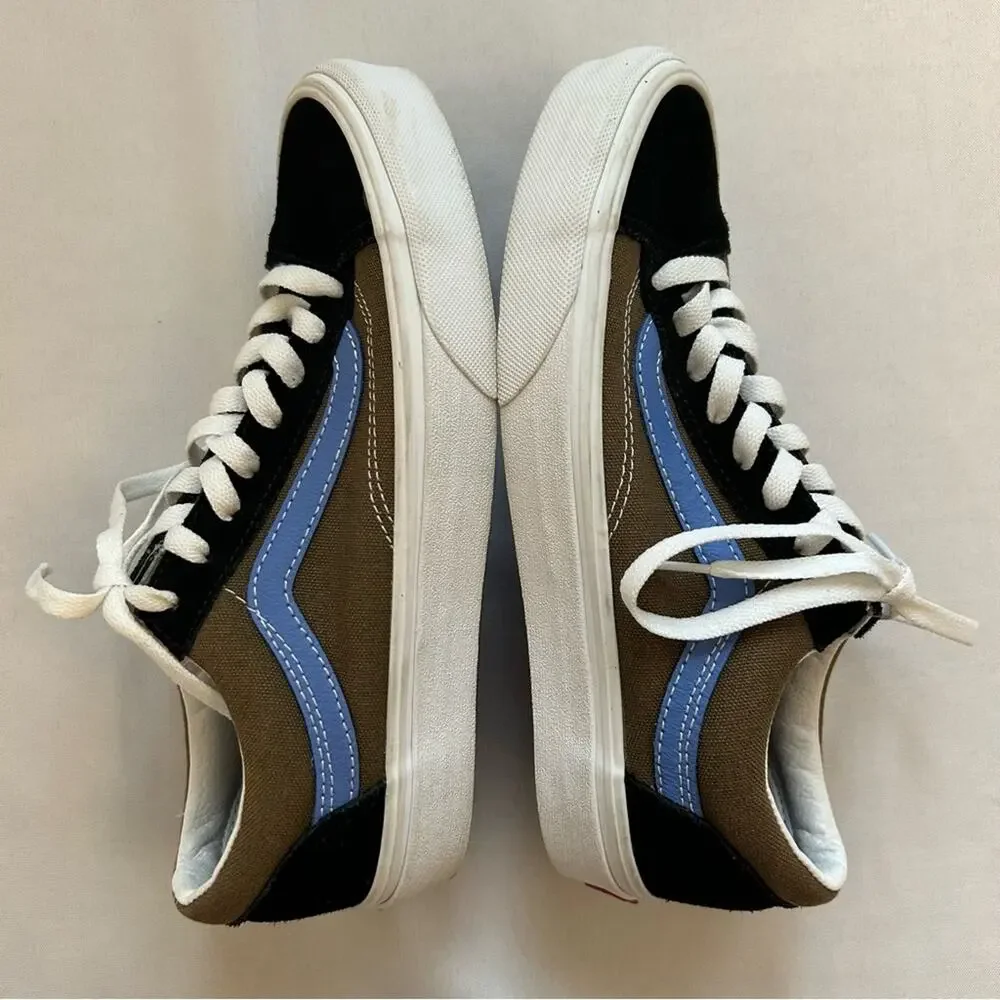 Vans Style 36 Vintage Sport Beech Ultramarine Sneakers Unisex 8 Womens 6.5 Mens